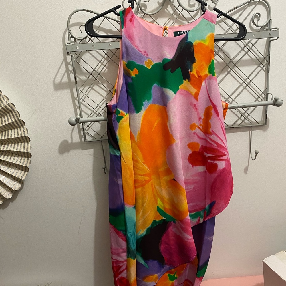 LAUREN Ralph Lauren artsy watercolor dress